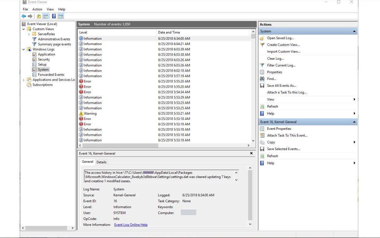 The access history in hive \( \backslash 7 ? \) C:lUsersl
AppDatalLocanPackages
Microsoft.WindowsCalculator_8wekyb3d8bbwelSet
