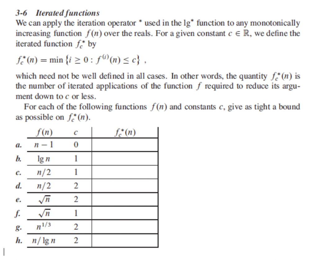 Solved 3-6 Iterated functions We can apply the iteration | Chegg.com