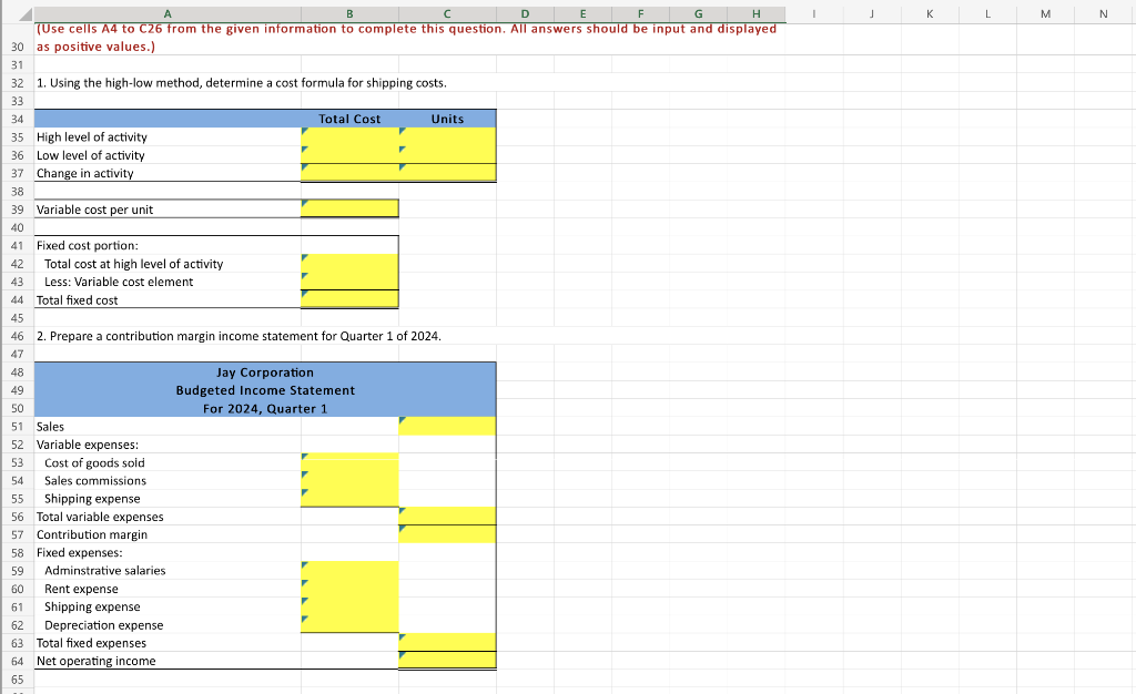 Solved 2. Prepare a contribution margin income statement for | Chegg.com