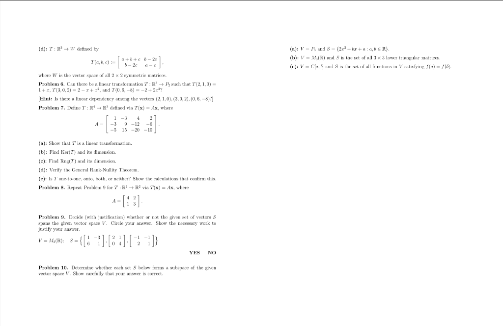 Solved D T R W Defined By A V F And S 2x X Chegg Com