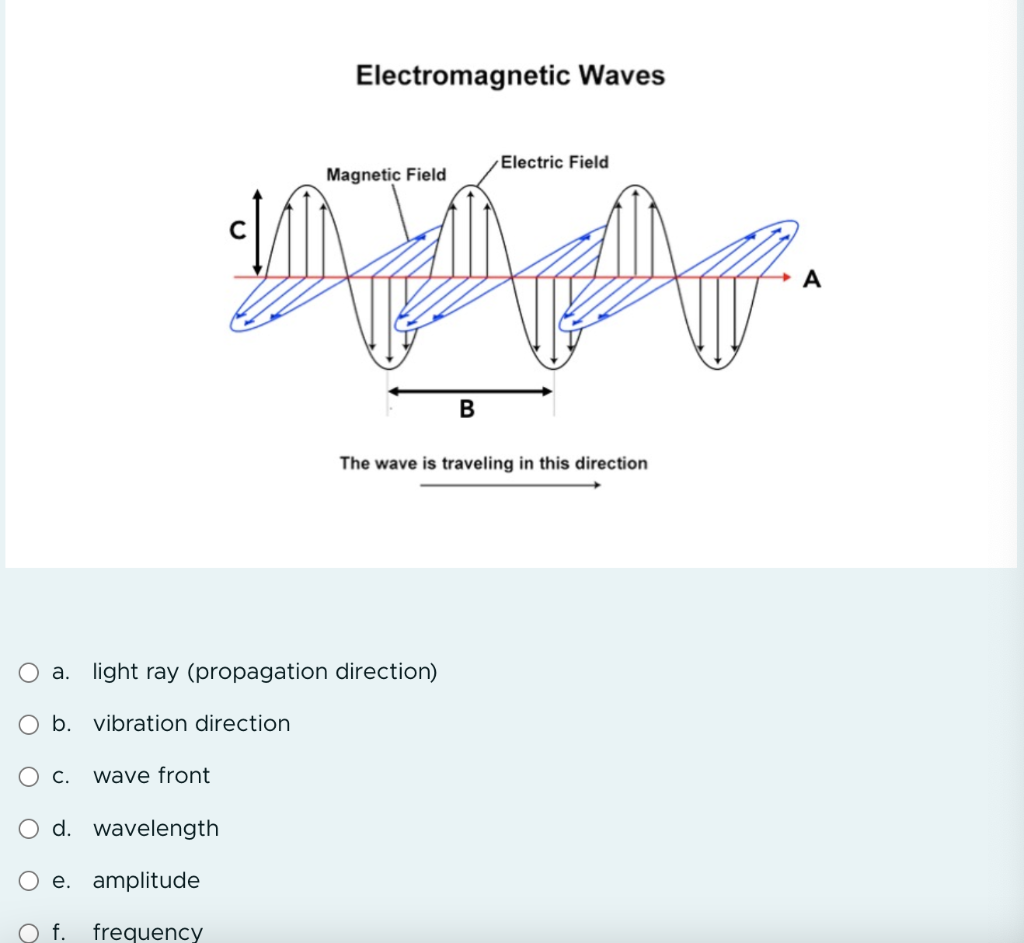 Solved Examine The Image Of A Light Wave. Which Of The | Chegg.com