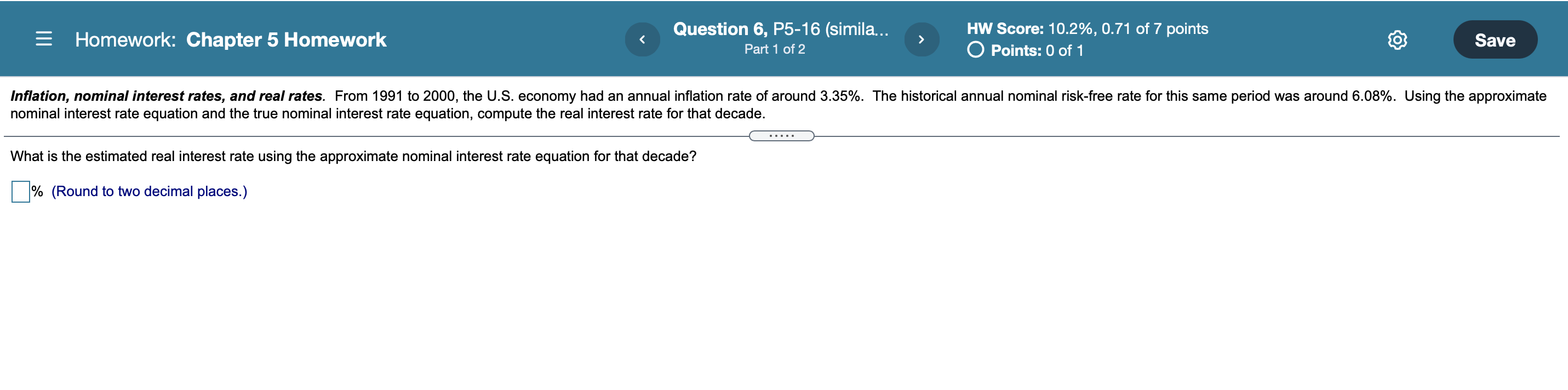 Solved = Homework: Chapter 5 Homework Question 6, P5-16 | Chegg.com
