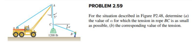 Solved PROBLEM 2.59 For the situation described in Figure | Chegg.com