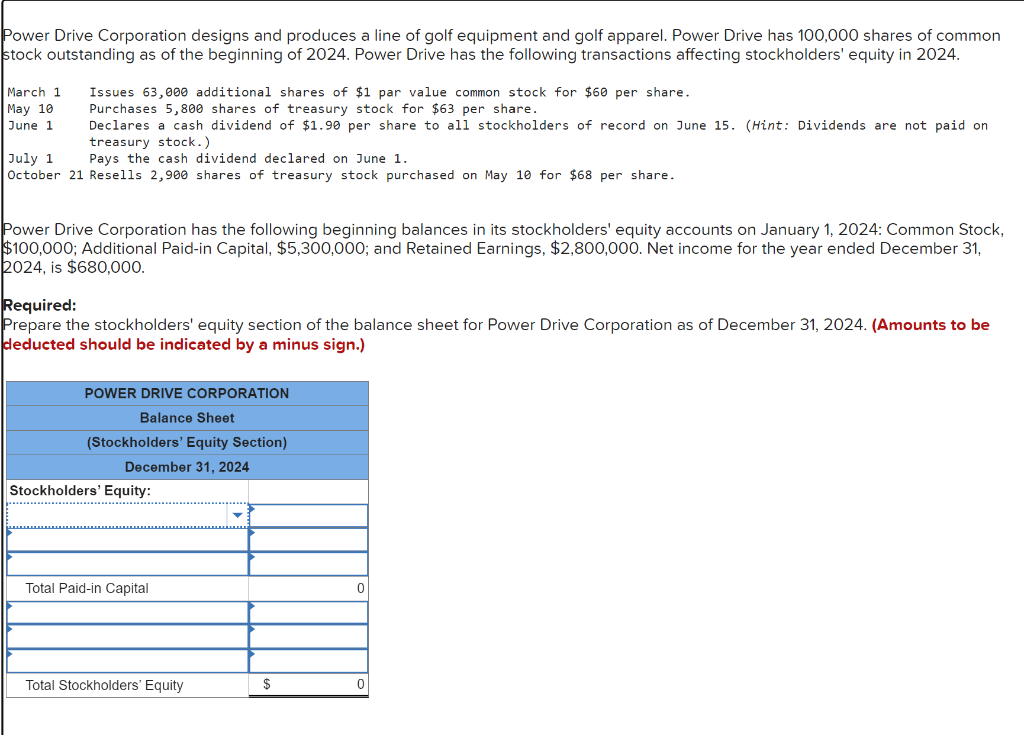 Solved Power Drive Corporation designs and produces a line