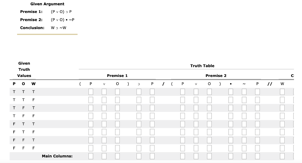 Solved Complete the following truth table for the given | Chegg.com