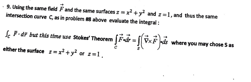 Solved 8. For Fˉ(x,y,z)=y ˉ+x ˉ+y2kˉ, evaluate the line | Chegg.com