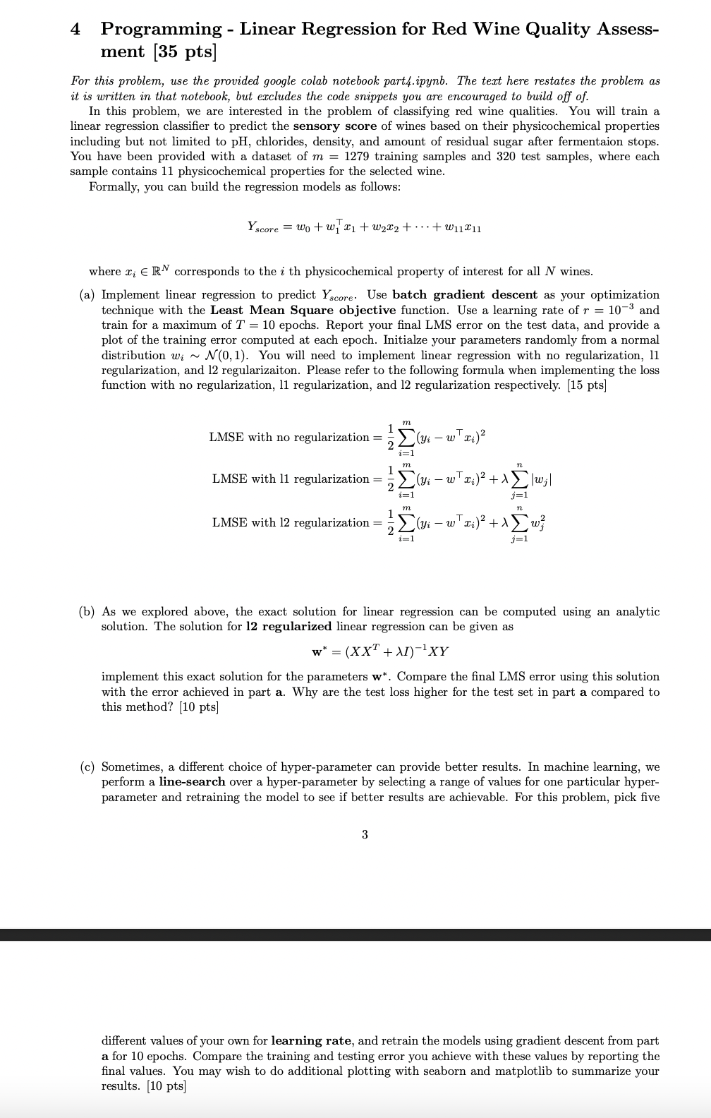 Solved Solve all parts with code The google colab code/file | Chegg.com