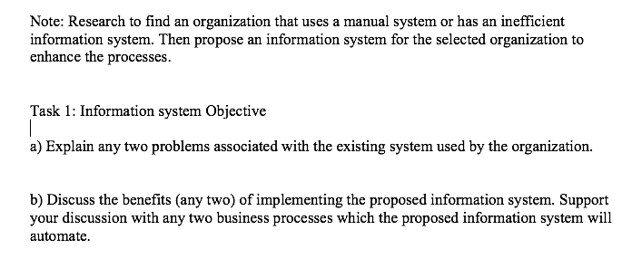 Solved Note: Research to find an organization that uses a | Chegg.com