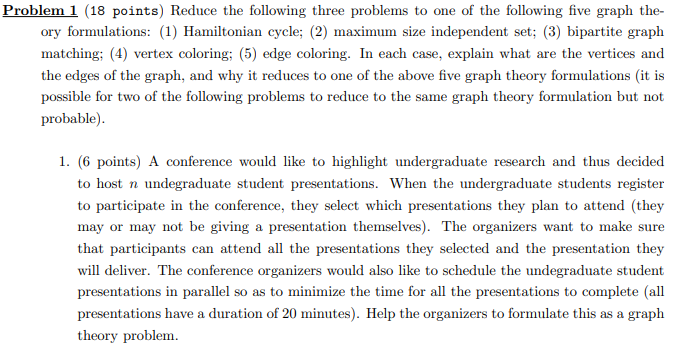 Solved Problem 1 (18 points) Reduce the following three | Chegg.com