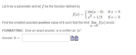 Solved Let B Be A Parameter And Let F Be The Function | Chegg.com