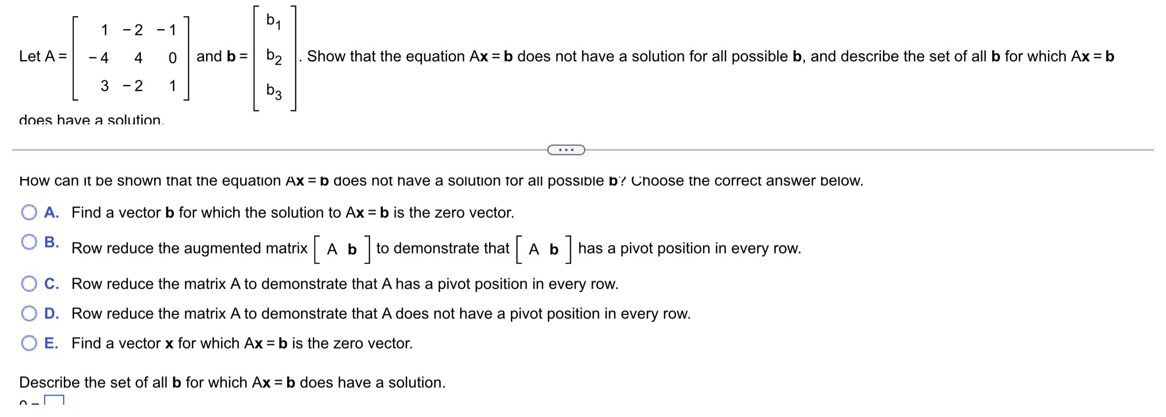 Solved B1 1 - 2 - 1 Let A = -4 4. And B = B2 = Show That The | Chegg.com