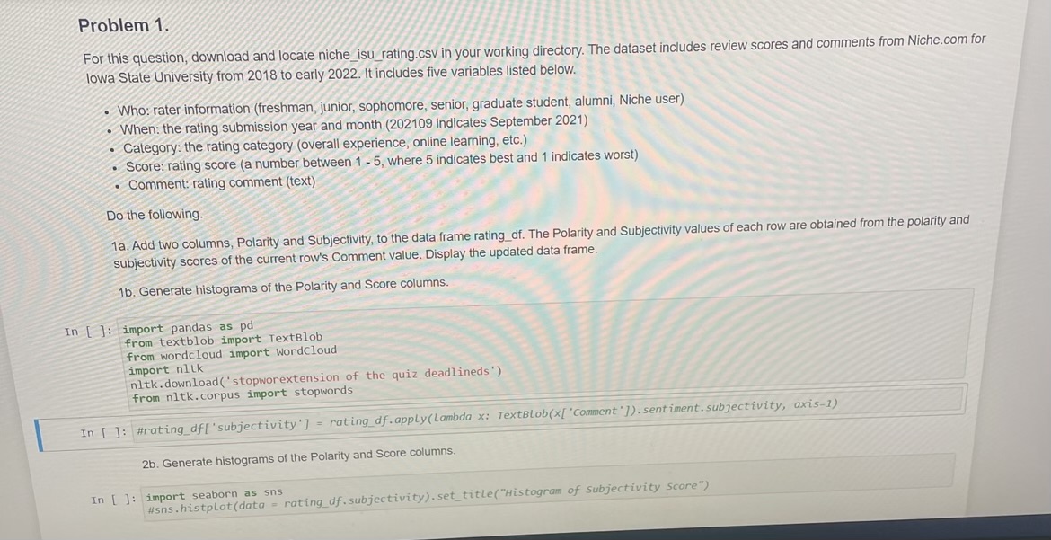 Solved Problem 1. For this question, download and locate | Chegg.com