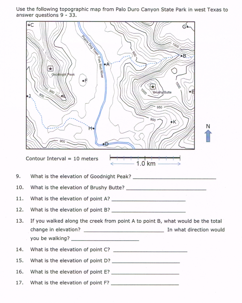 topographic-map-reading-worksheet-answers