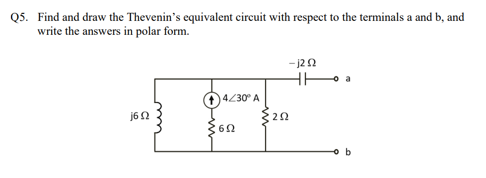 Solved 25. Find and draw the Thevenin's equivalent circuit | Chegg.com