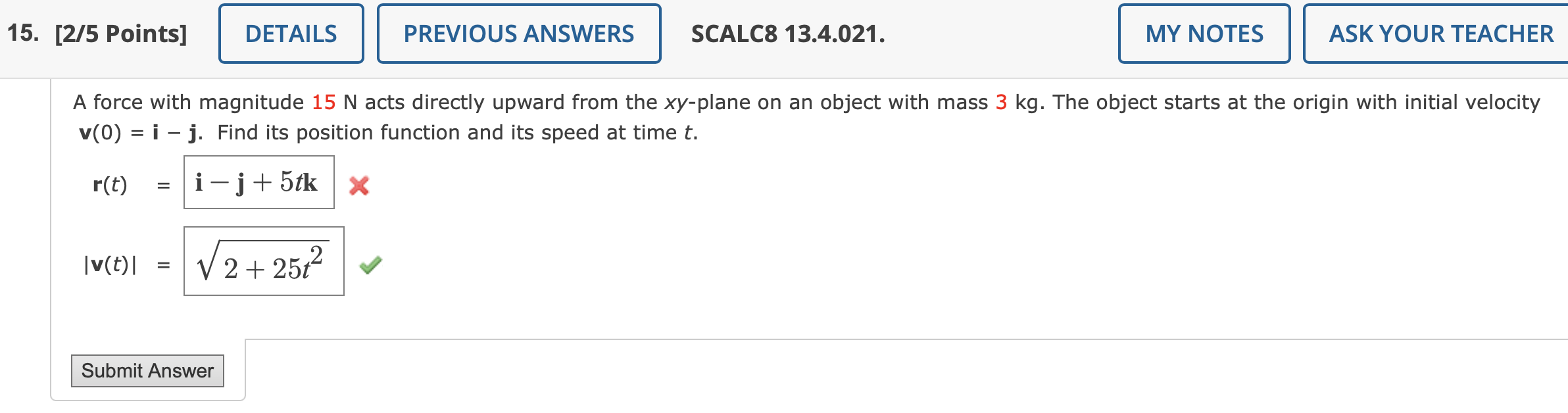 Solved 15. [2/5 Points] DETAILS PREVIOUS ANSWERS SCALC8 | Chegg.com