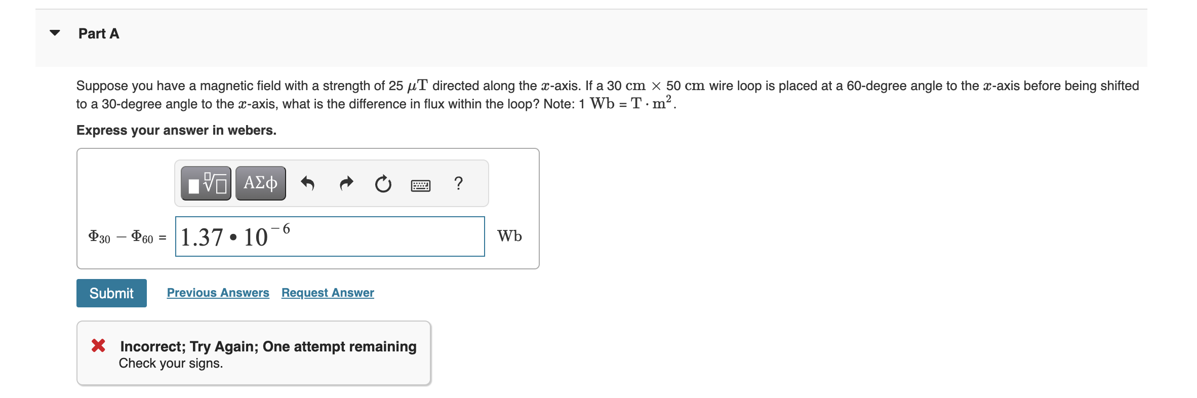 Solved Suppose you have a magnetic field with a strength of | Chegg.com