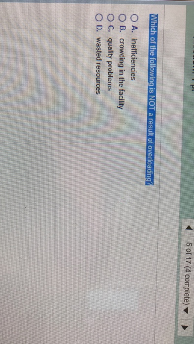 Solved Which of the following is NOT a result of | Chegg.com