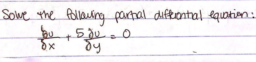 Solved Solwe the following partal differentral equation: | Chegg.com