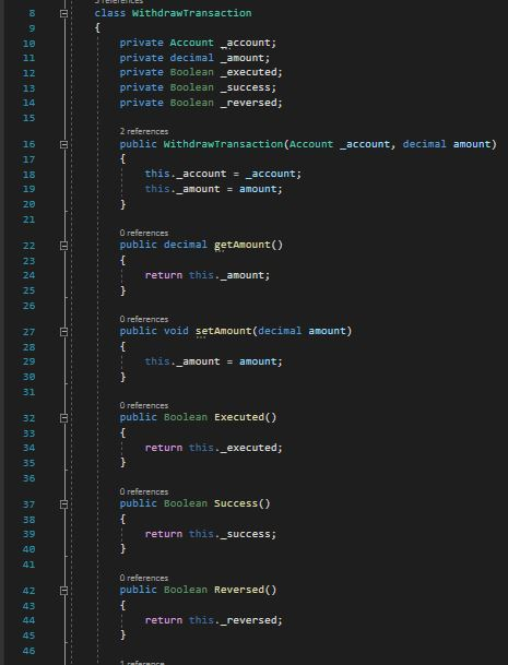 Transfer Transaction saction -_fromAccount: Account - | Chegg.com