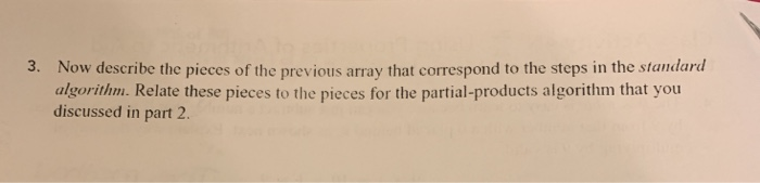 Solved Explain how to use the array below to explain why the | Chegg.com