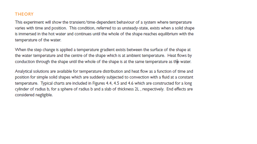 Solved Heat Transfer Experiment: Unsteady State Heat | Chegg.com