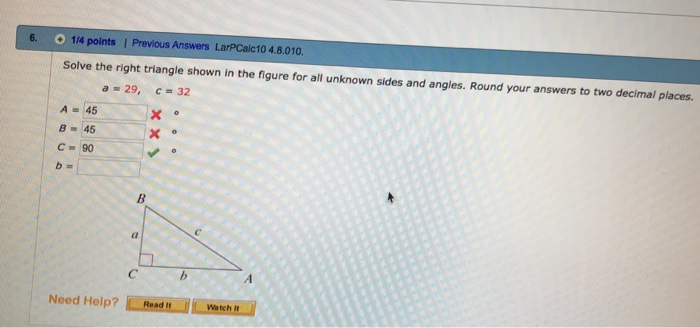 Solved 6. 1/4 Points I Previous Answers LarPCalc10 4.8.010. | Chegg.com