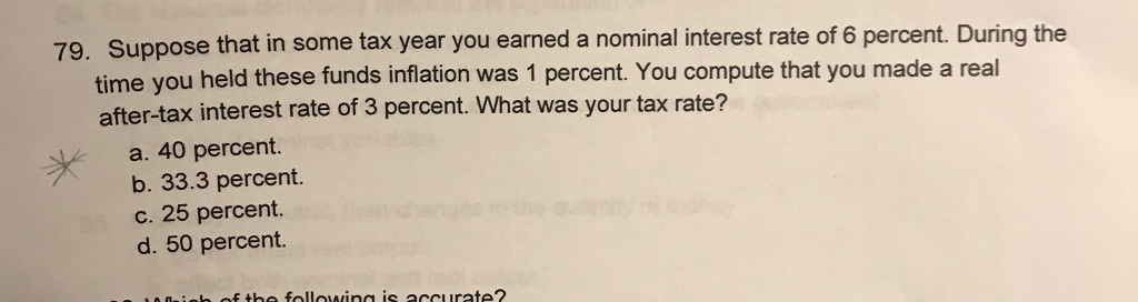 Solved Suppose That In Some Tax Year You Earned A Nominal Chegg Hot Sex Picture 5381