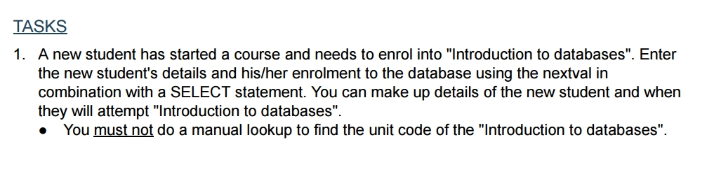 Solved 7.2 CREATing tables Using the data model from the | Chegg.com