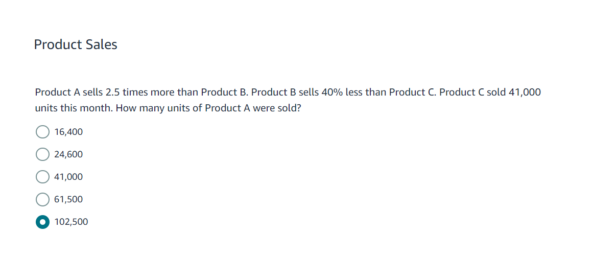 Solved Product A Sells 2.5 Times More Than Product B. | Chegg.com