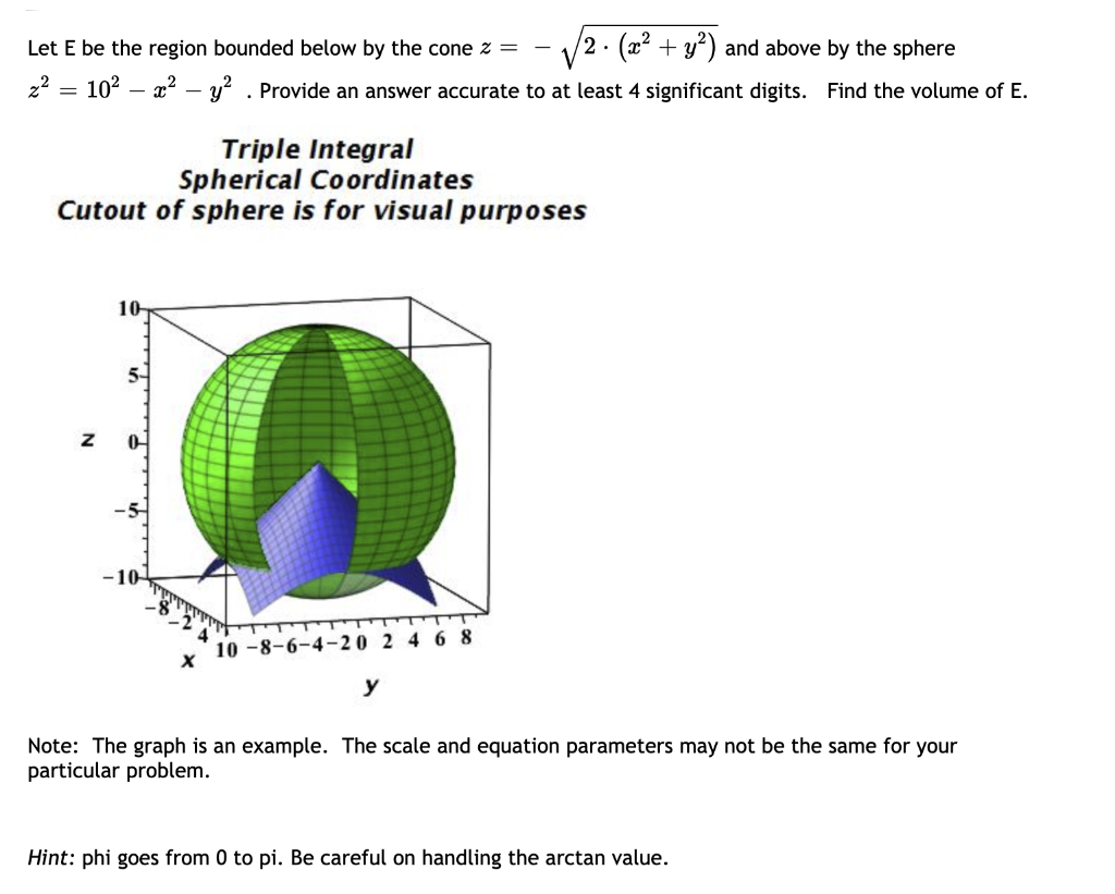 Let E Be The Region Bounded Below By The Cone Z 2 Chegg Com