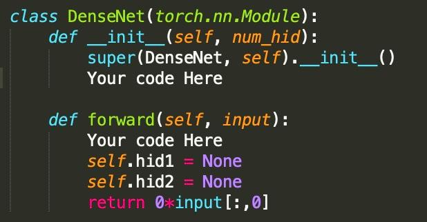 [2 mark] Provide code for a Pytorch Module called | Chegg.com