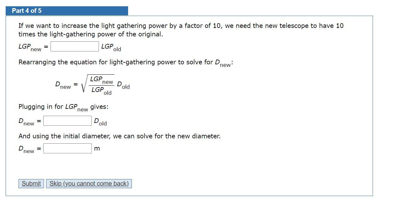 Solved Part 4 of 5 If we want to increase the light