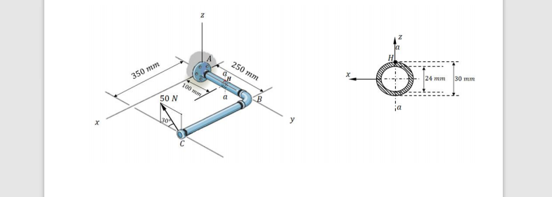 Solved As can be seen in the figure, the tube section ABC | Chegg.com