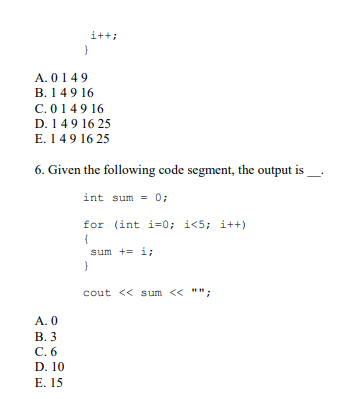 Solved 1. What is the result of the following code segment? | Chegg.com