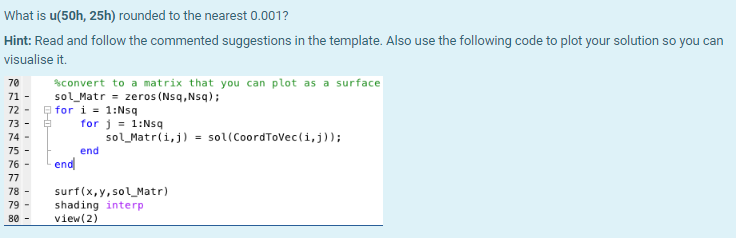 The following template of code will start you on the | Chegg.com