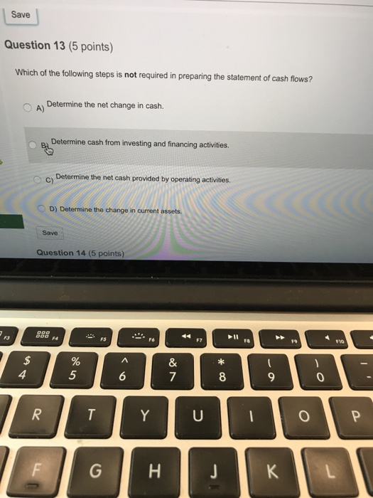 Solved Save Question 13 (5 points) Which of the following | Chegg.com