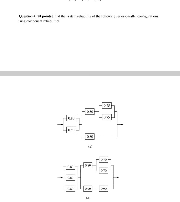 System Reliability For Circuit Example Answers.pdf Solved [Question 4: 20 points) Find the system reliability | Chegg.com