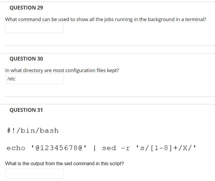 Solved QUESTION 29 What Command Can Be Used To Show All The | Chegg.com