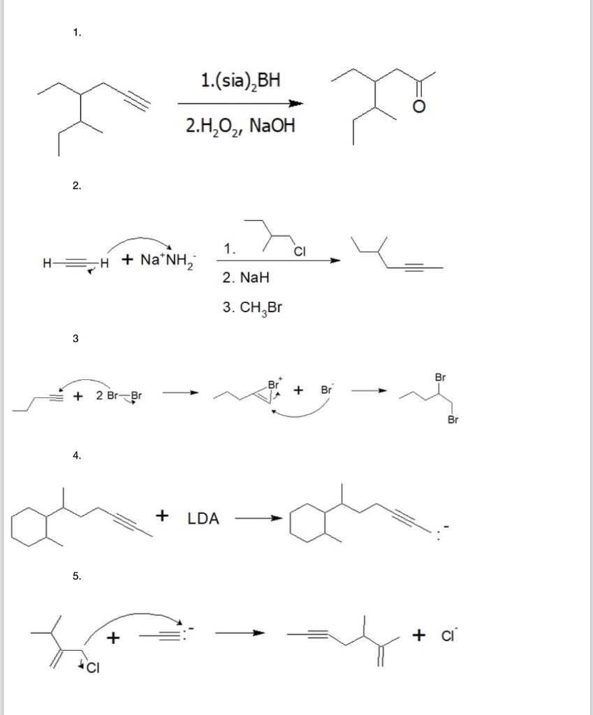 Solved The following reactions have one or more errors. | Chegg.com