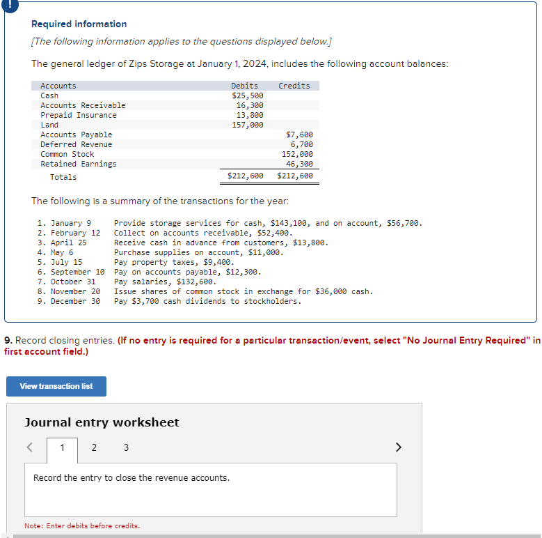 Solved Required information Journal entry worksheet13Record