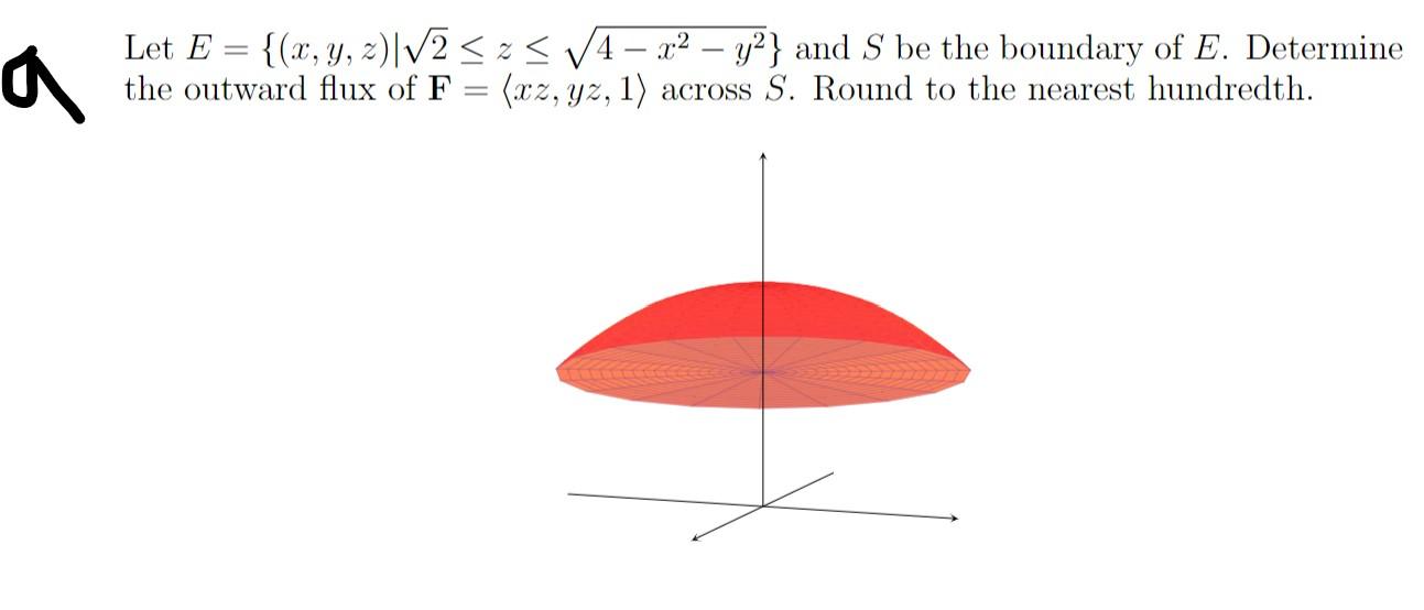 Solved Let E Left X Y Z Mid Sqrt 2 Leq Z Leq Chegg Com