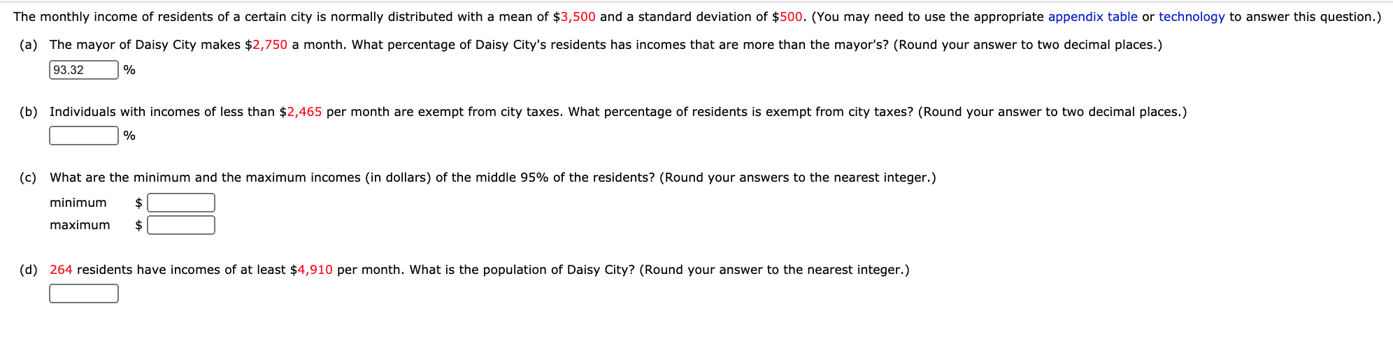 Solved The monthly income of residents of a certain city is | Chegg.com