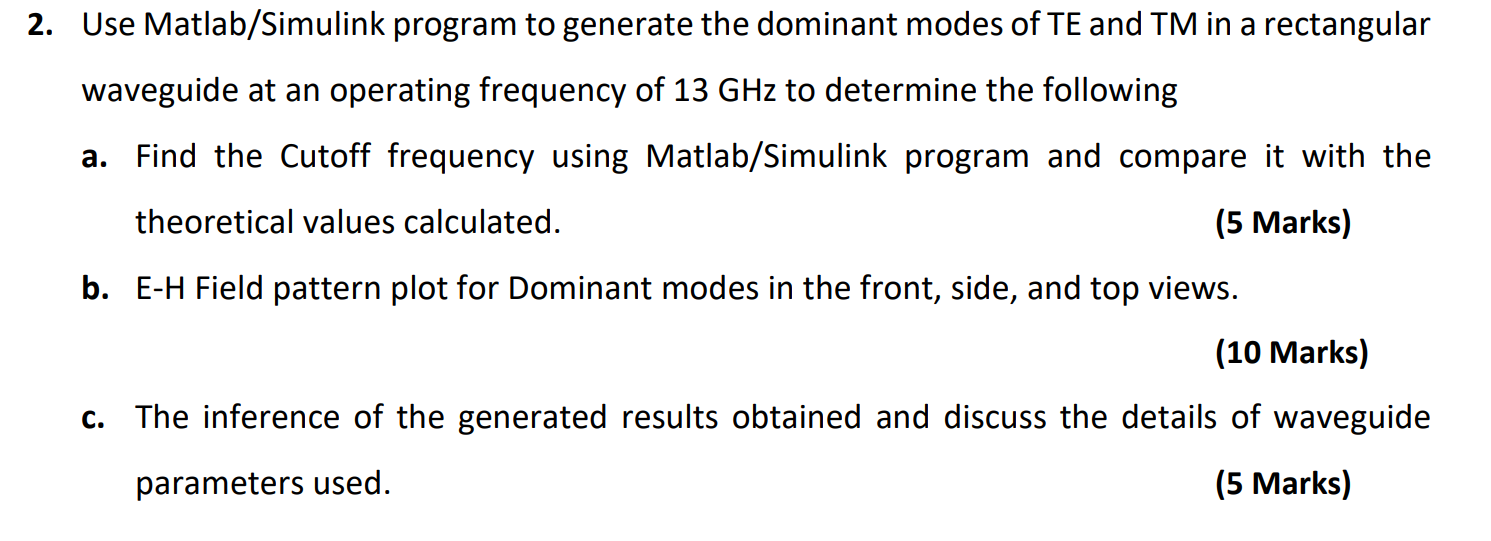 2. Use Matlab/Simulink program to generate the | Chegg.com