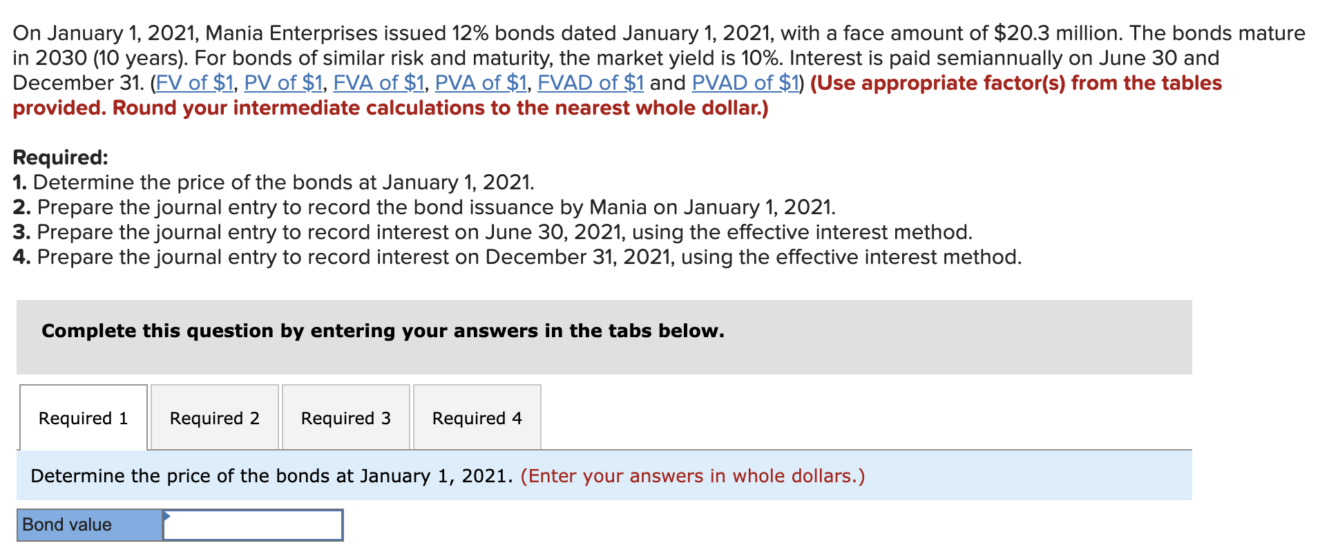 Solved On January 1, 2021, Mania Enterprises issued 12