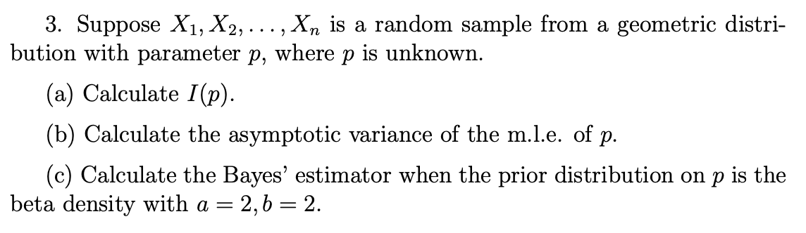 3 Suppose X1 X2 Is A Random Sample From Chegg Com