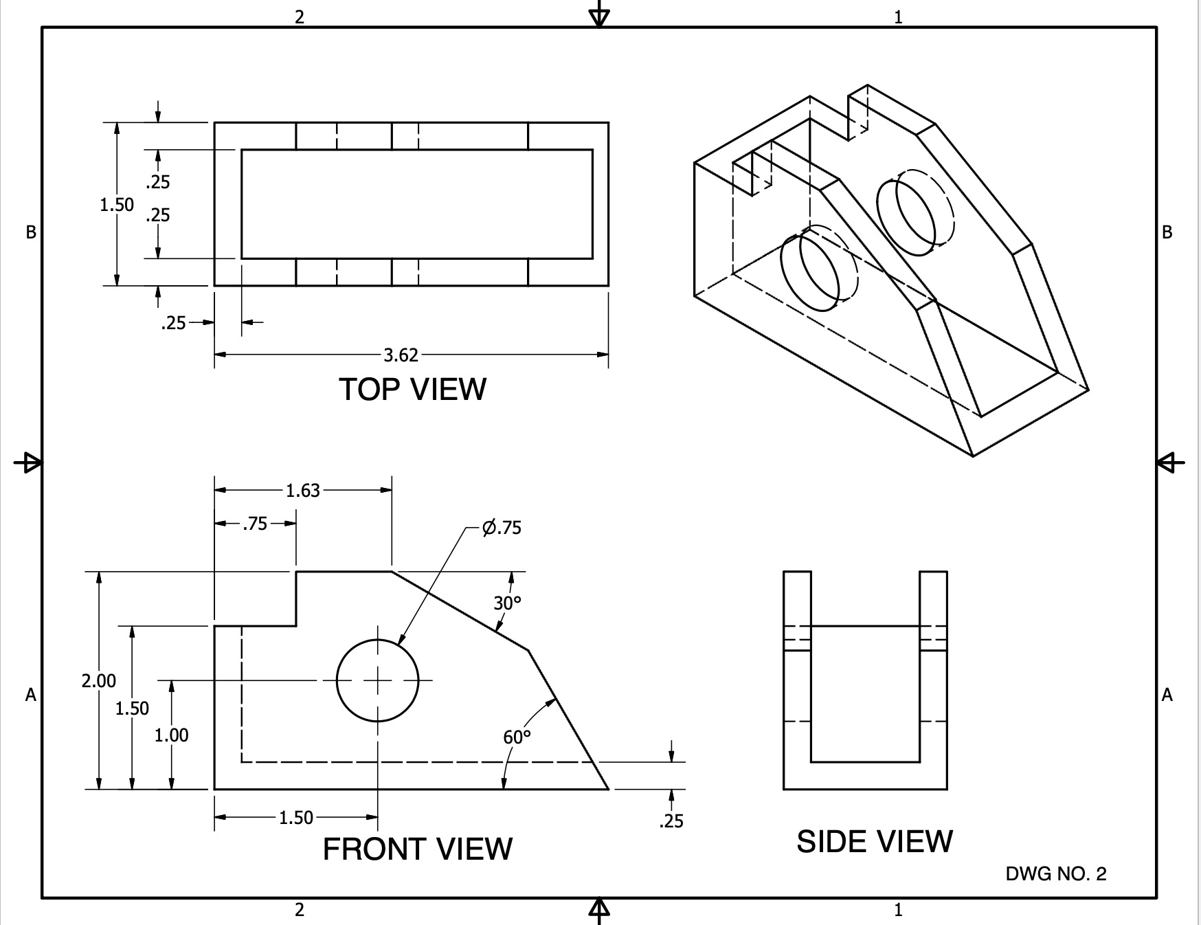 Solved Create the 3D model for each of the drawings shown. | Chegg.com