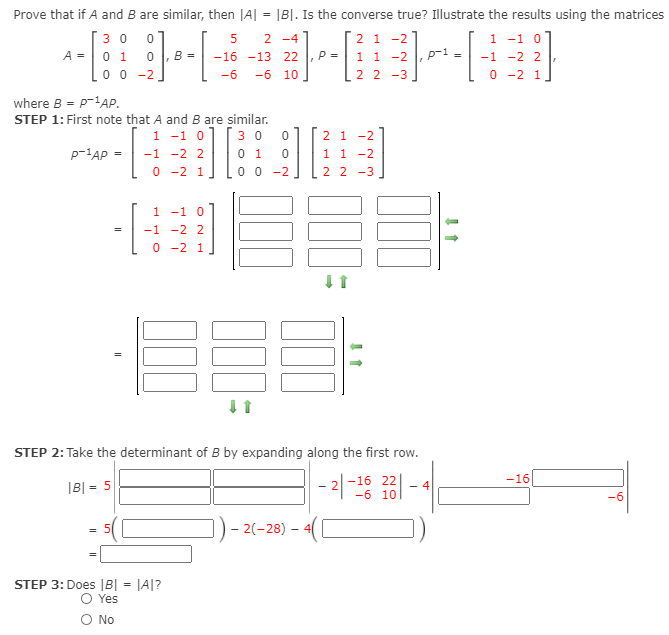 Solved = Prove That If A And B Are Similar, Then |A| 1B1. Is | Chegg.com