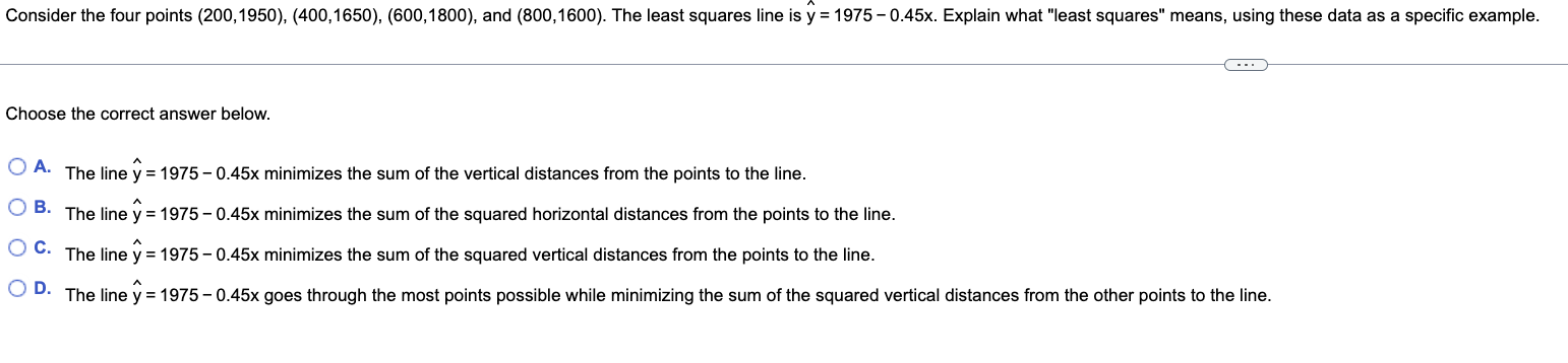 Solved Consider the four points | Chegg.com