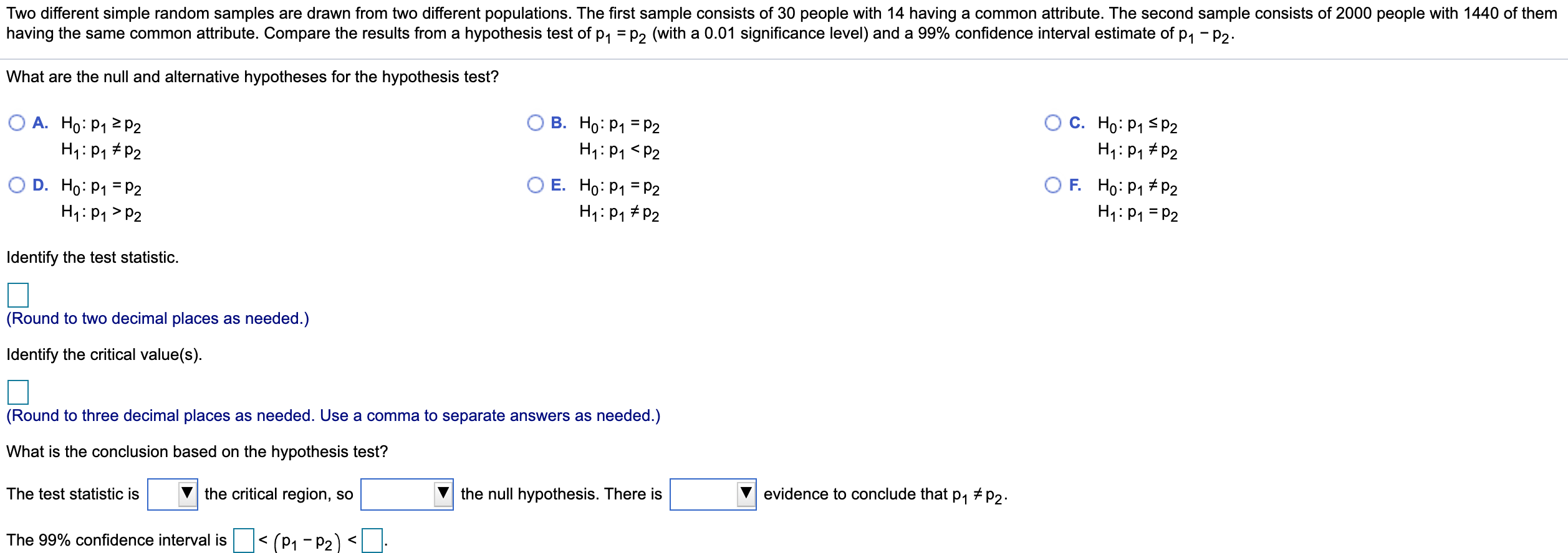 Solved What is the conclusion based on the confidence​  Chegg.com