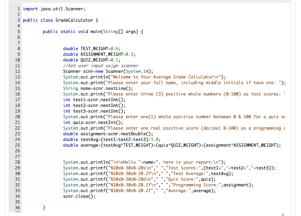 Solved HRB5%9AHNBA R9 38 1 import java.util.Scanner; 2 3 | Chegg.com